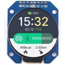 LCD 1.28" TFT گرد