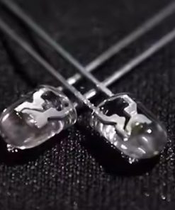 OVAL-RED LED شفاف