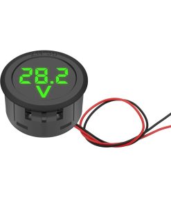 ولتمتر DC گرد سبز