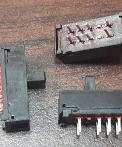 کلید کشویی 3 حالت 8 پایه مشکی